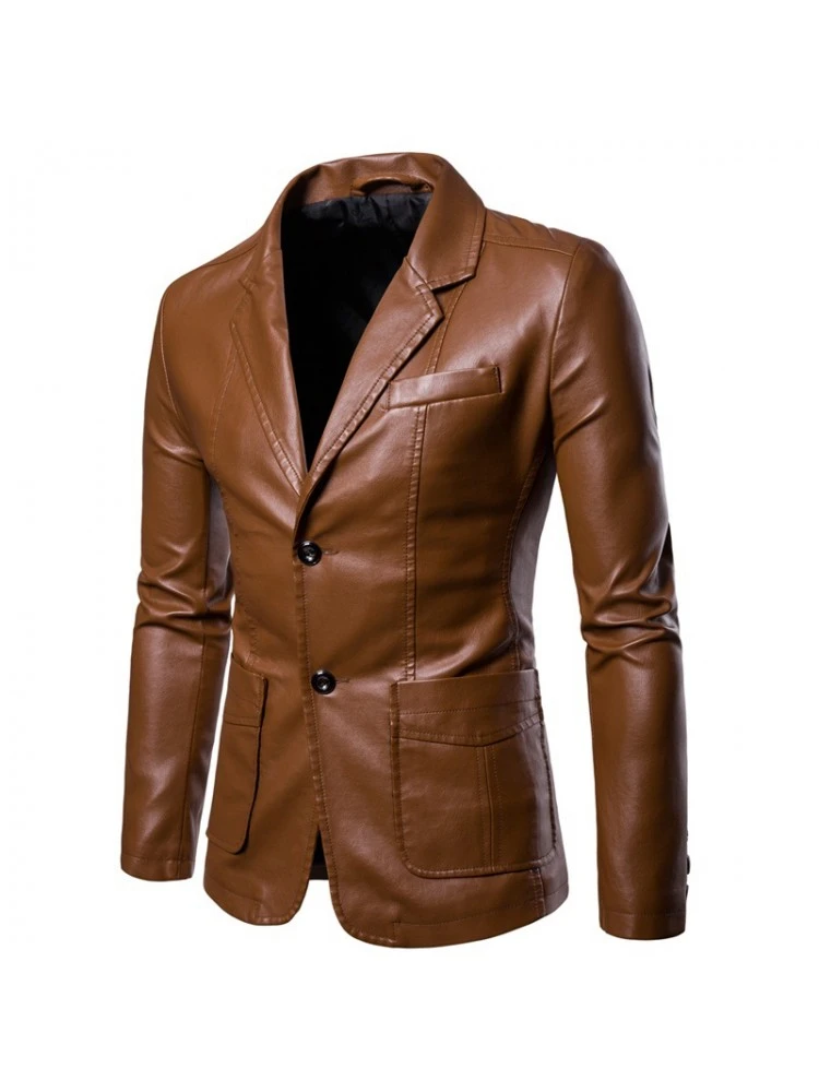 Solid Color PU V-shape Jackets 3 Solid Color PU V-shape Jackets
