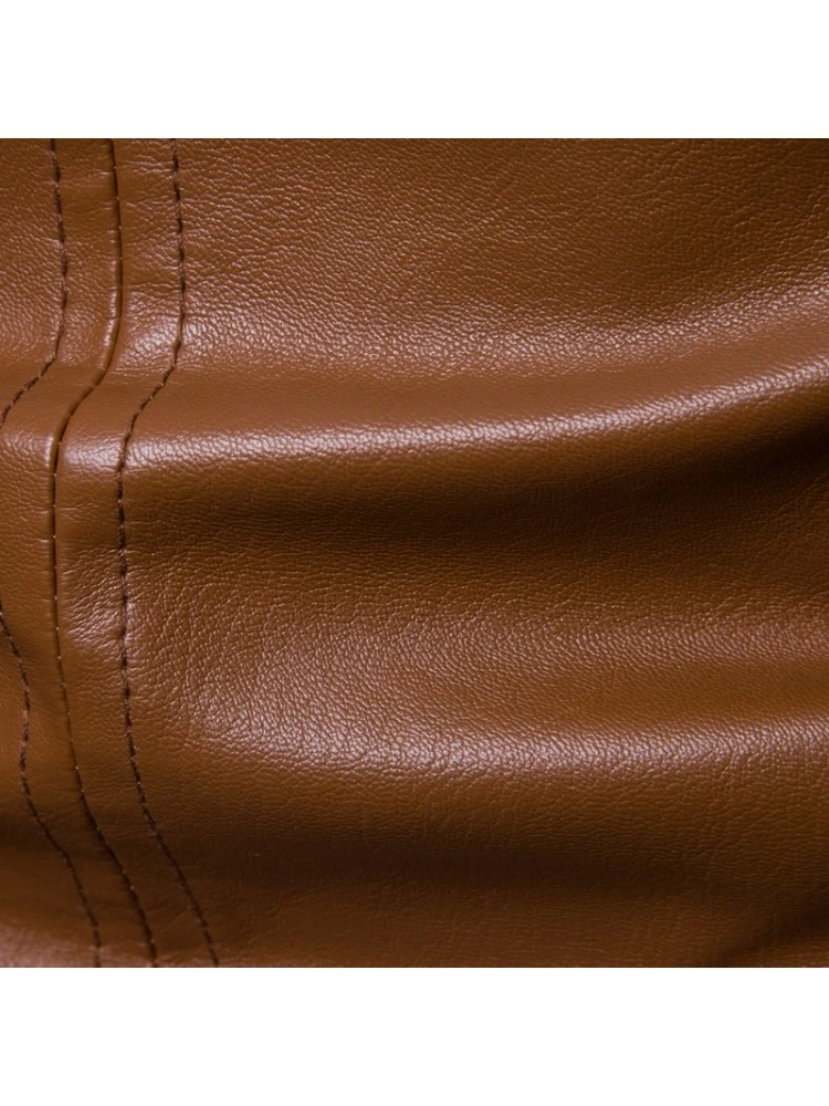 Solid Color PU V-shape Jackets 9 Solid Color PU V-shape Jackets - Image 7