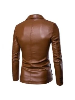 Solid Color PU V-shape Jackets 21 Solid Color PU V-shape Jackets -Active Vogue P 20240603173513557 433