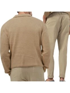 Solid Color Long Sleeve Baggy Long Sets -Active Vogue P 20240604122007130 716