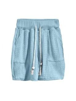 Drawstring Raglan Sleeve Loose Short Sets -Active Vogue P 20240604155007063 431