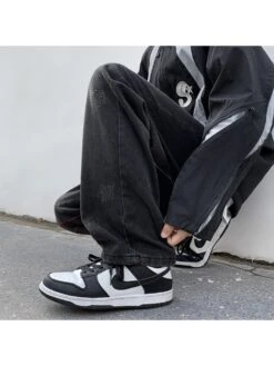 Colorblock Irregular Mid-rise Jeans -Active Vogue P 20240604185518697 716