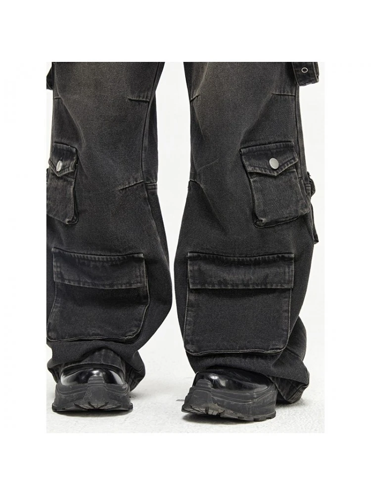 Solid Color Mid-rise Loose Jeans 4 Solid Color Mid-rise Loose Jeans - Image 2