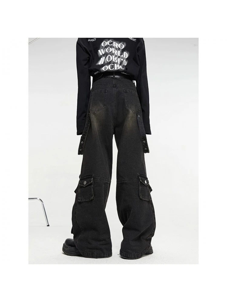 Solid Color Mid-rise Loose Jeans 5 Solid Color Mid-rise Loose Jeans - Image 3