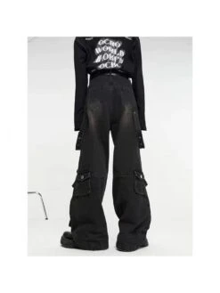 Solid Color Mid-rise Loose Jeans 20 Solid Color Mid-rise Loose Jeans -Active Vogue P 20240605172818151 512