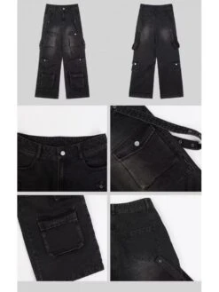 Solid Color Mid-rise Loose Jeans 21 Solid Color Mid-rise Loose Jeans -Active Vogue P 20240605172818705 484