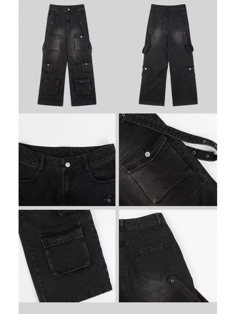 Solid Color Mid-rise Loose Jeans 11 Solid Color Mid-rise Loose Jeans - Image 9