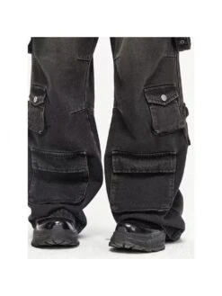 Solid Color Mid-rise Loose Jeans 22 Solid Color Mid-rise Loose Jeans -Active Vogue P 20240605172819180 505