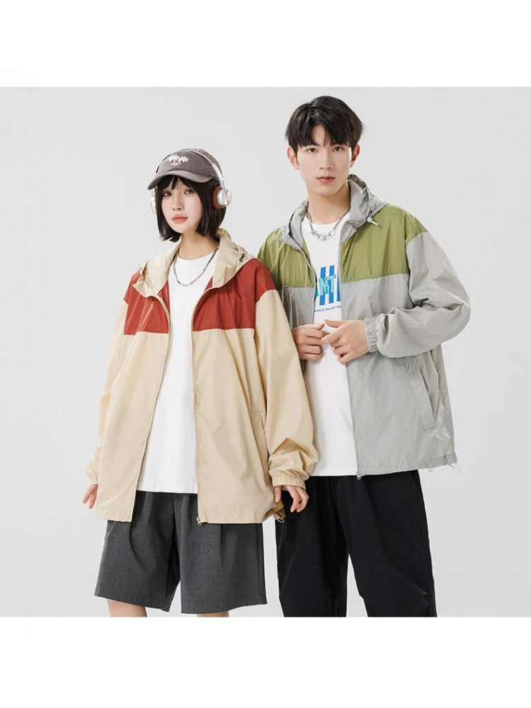 Colorblock Irregular Zipper Long Coats 7 Colorblock Irregular Zipper Long Coats - Image 5