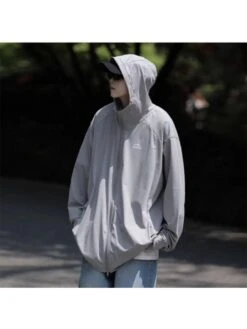 Solid Color Turtleneck Loose Long Coats