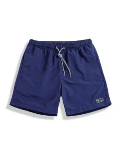 Solid Color PVC Mid-rise Short Pants