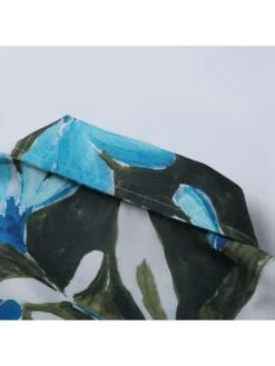 Disty Floral Printing Short Sleeve Loose Short Sets -Active Vogue P 20240606163228656 802