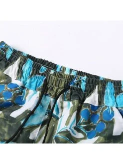 Disty Floral Printing Short Sleeve Loose Short Sets -Active Vogue P 20240606163229786 167