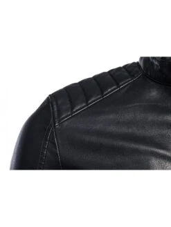 Regular Sleeve PU Zipper Jackets -Active Vogue P 20240607104054460 251