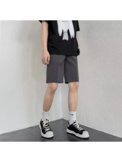 Badge Mid-rise Slim Short Pants -Active Vogue P 20240607152044036 576