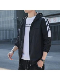 Colorblock Mid-rise Loose Long Coats