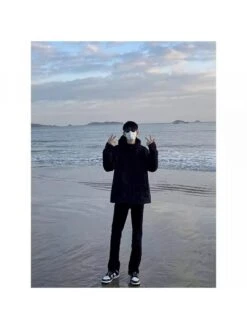 Letter Hooded Loose Long Coats -Active Vogue P 20240617120813527 704