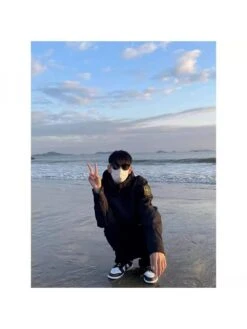 Letter Hooded Loose Long Coats -Active Vogue P 20240617120813969 161