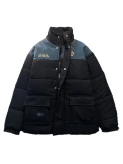 Letter Pattern Turtleneck Cardigan Long Coats