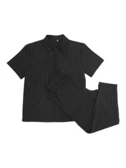 Striped Vertical Leisure Long Sets -Active Vogue P 20240617154036147 946