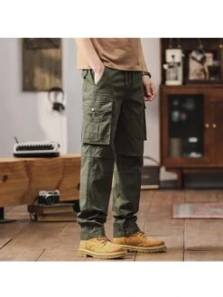 Solid Color Cotton Mid-rise Long Pant -Active Vogue P 20240618143205926 279