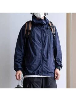 Print Hooded Loose Long Coats