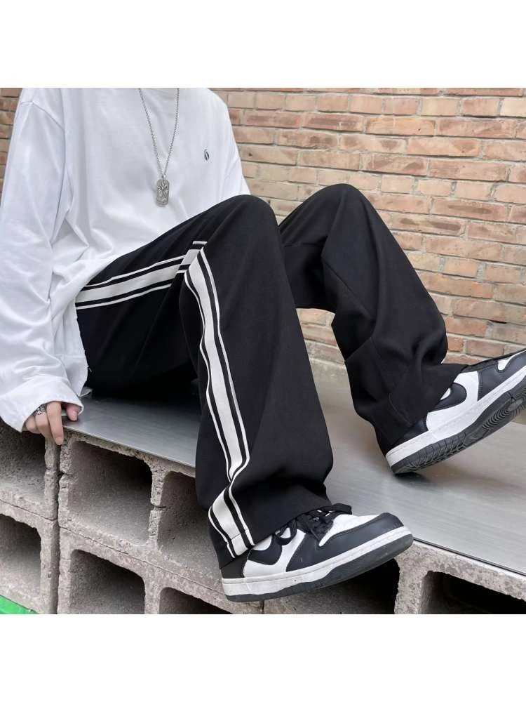 Striped High Rise Straight Long Pant 4 Striped High Rise Straight Long Pant - Image 2