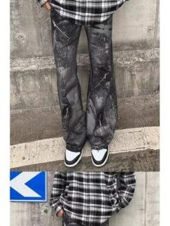 Colorblock Mid-rise Loose Long Pant -Active Vogue P 20240619135623603 879