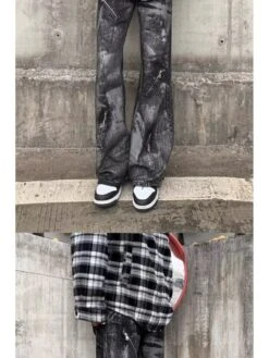 Colorblock Mid-rise Loose Long Pant -Active Vogue P 20240619135624240 967