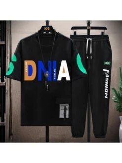 Front Page 12 Letter Pattern Letter Leisure Long Sets