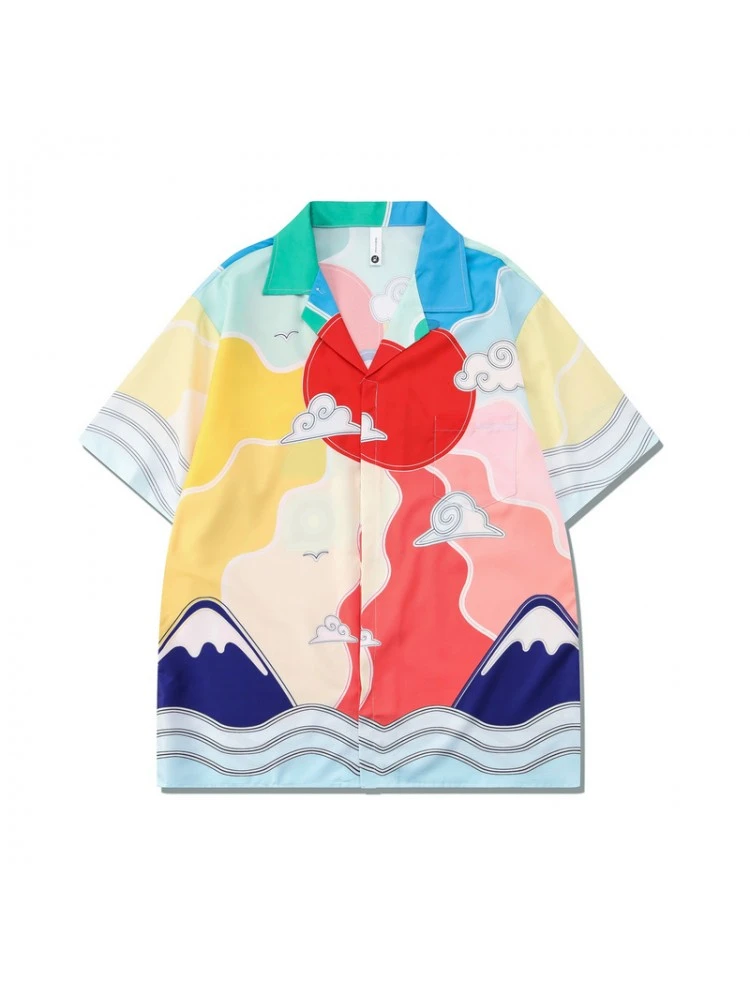 Letter Pattern Abstract Printing Leisure Shirt & Shorts Set 4 Letter Pattern Abstract Printing Leisure Shirt & Shorts Set - Image 2