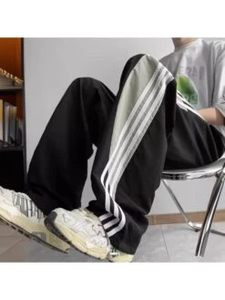 Striped Cotton Mid-rise Long Pant -Active Vogue P 20240622160404223 495