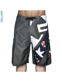 Striped Mid-rise Straight Short Pants