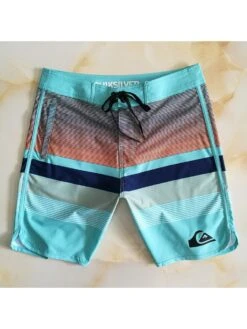 Digital Printing Mid-rise Straight Short Pants