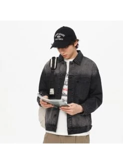 Badge Letter Men's Denim Short Coats 21 Badge Letter Men's Denim Short Coats -Active Vogue P 20240625102003788 426