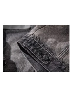 Badge Letter Men's Denim Short Coats 30 Badge Letter Men's Denim Short Coats -Active Vogue P 20240625102008396 436
