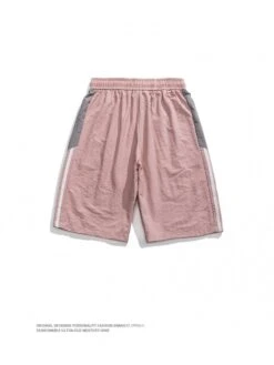 Colorblock Drawstring Leisure Sporty Zip Polo Short Sets -Active Vogue P 20240625103605826 277