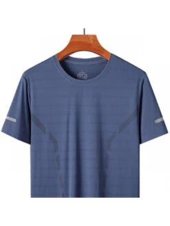 Ice Silk Quick-dry T-shirt Cropped Pants 2piece Set -Active Vogue P 20240625113204604 785